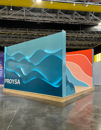 Diseño fabricación stands exhibidores mobiliario contract exposiciones Detalla México